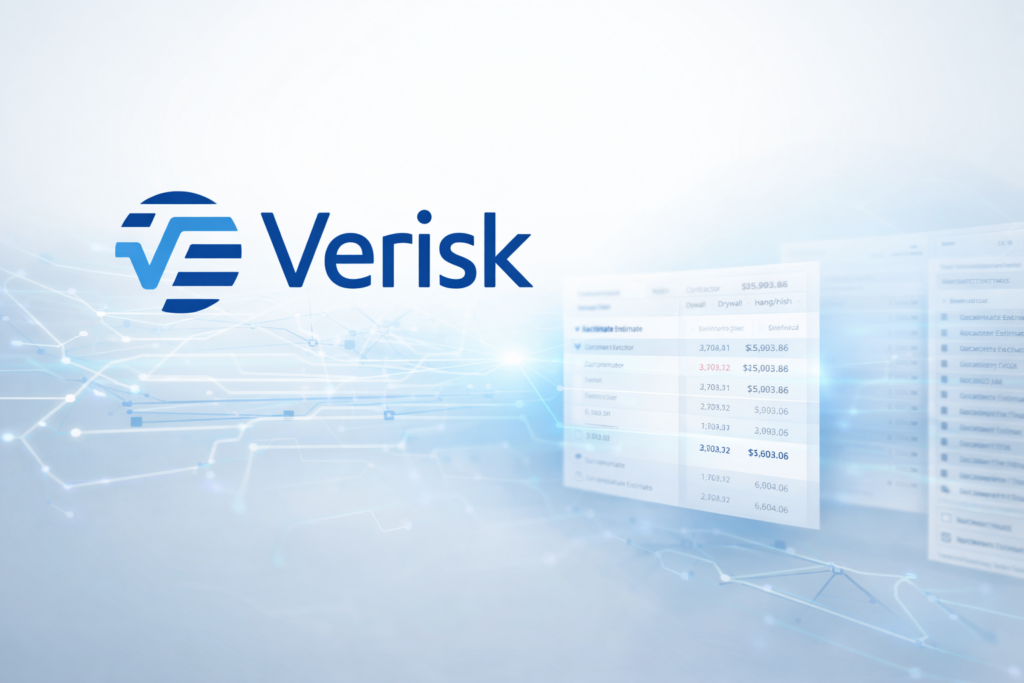 Estimate AI integration with Verisk showing automated insurance estimate comparison and workflow inside Xactimate